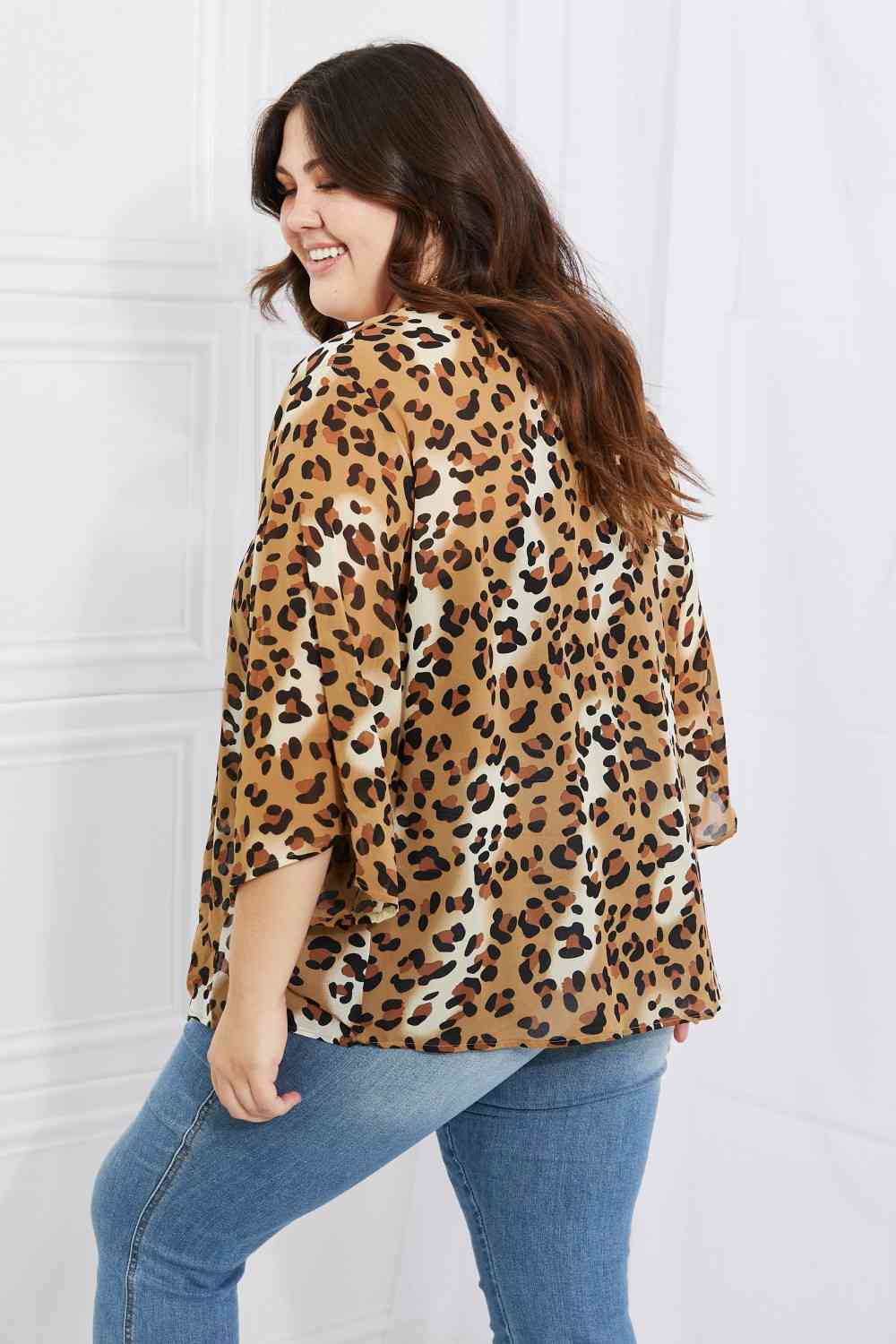Animal Instinct Leopard Kimono