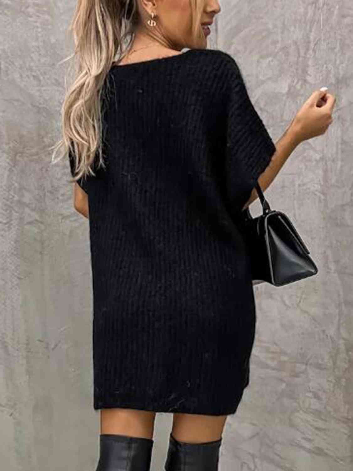 Mia Short Sleeve Sweater Dress