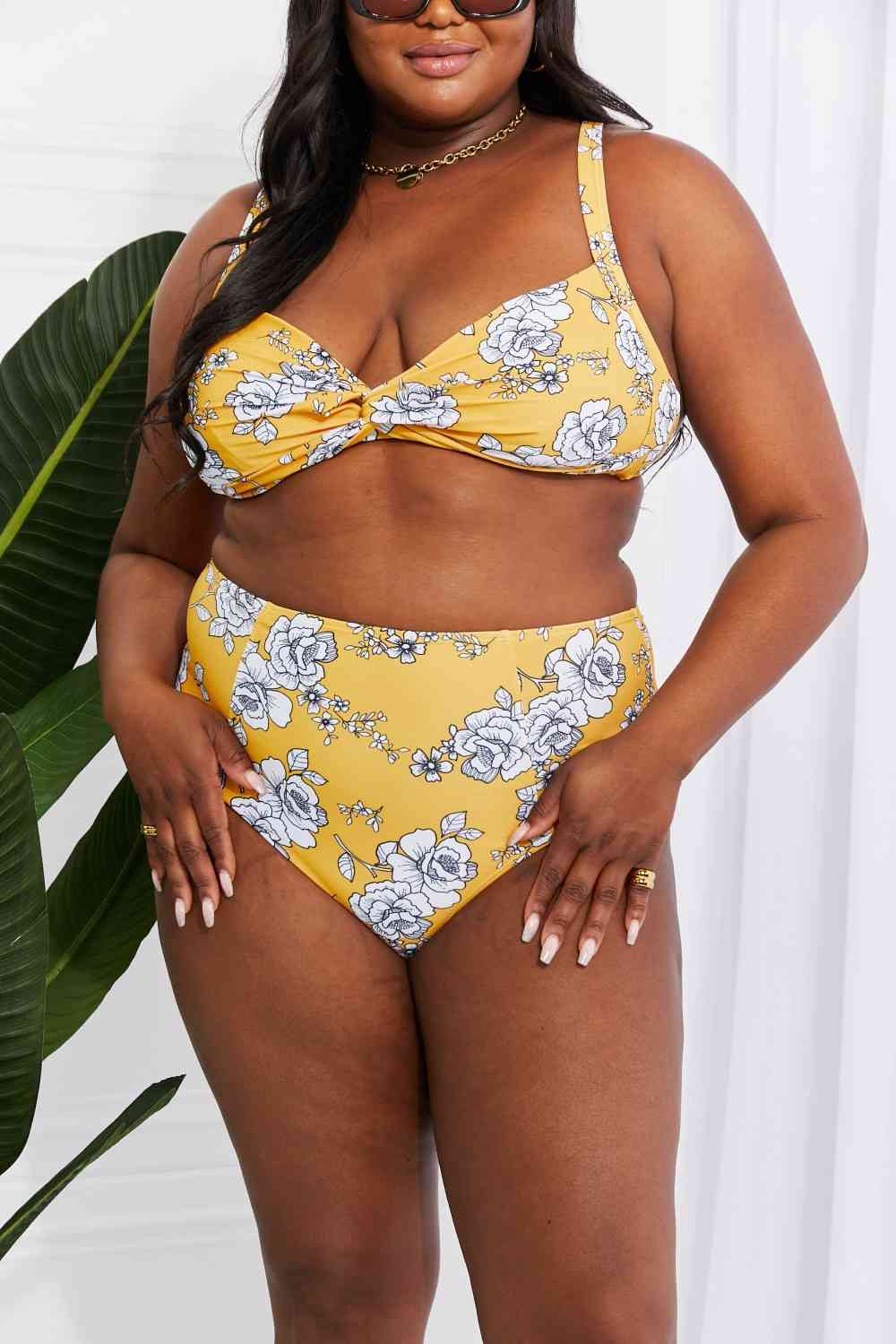 Let's Take A Dip Floral Bikini