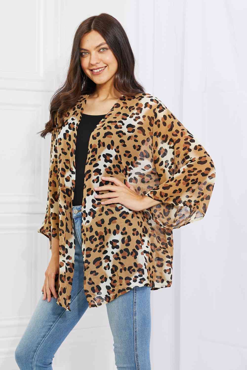 Animal Instinct Leopard Kimono
