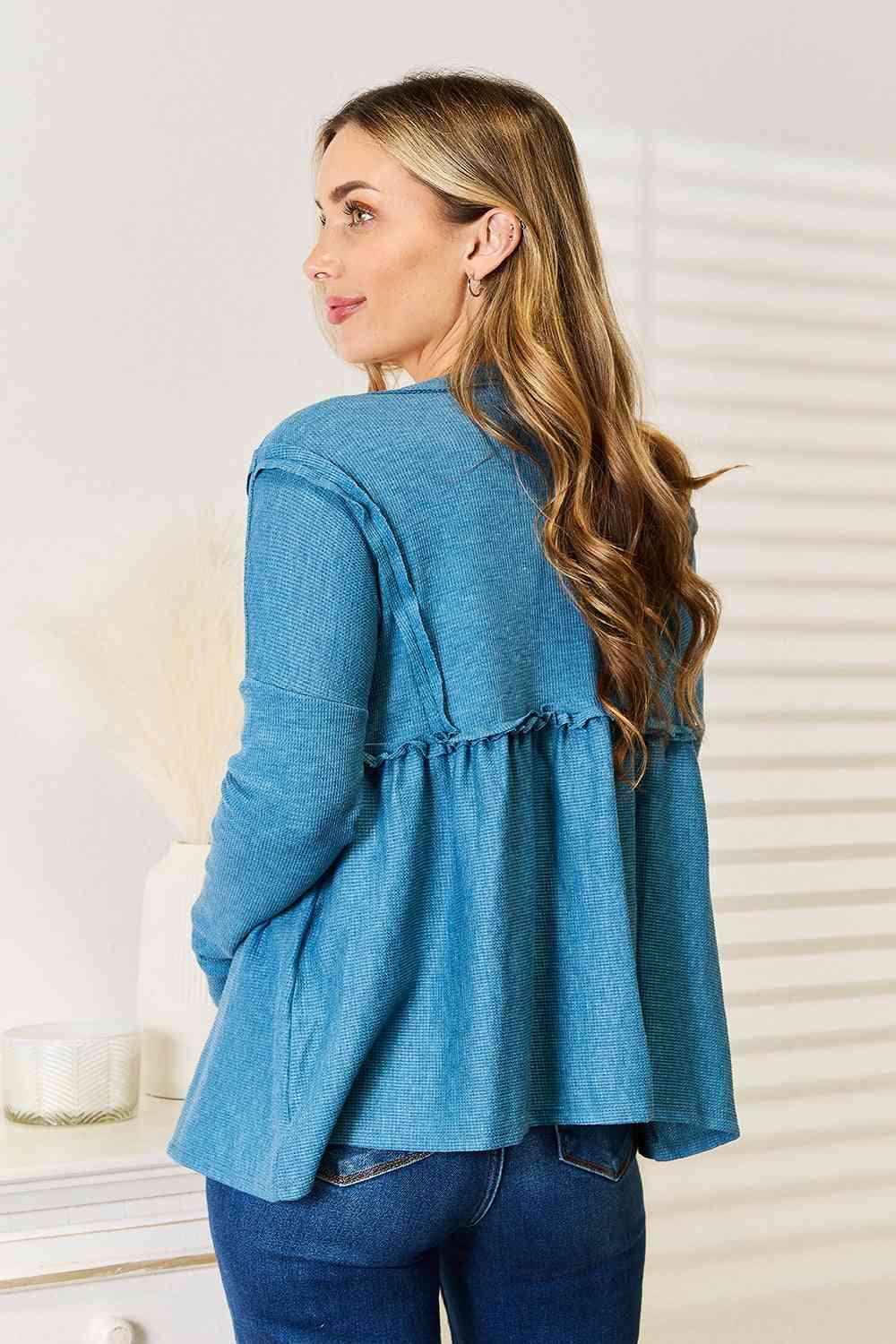 Be Mindful Babydoll Blouse