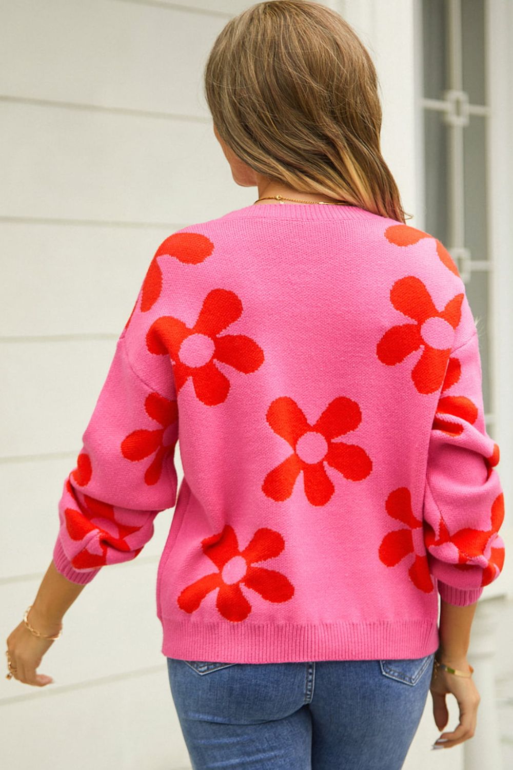Make My Day Floral Sweater