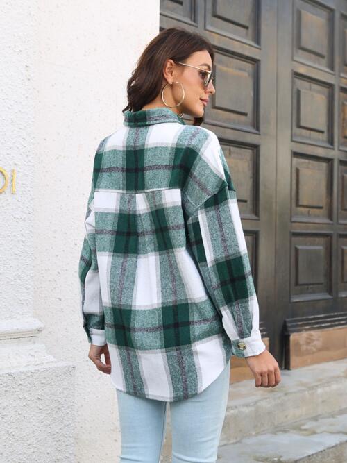 Adeline Plaid Button Up Long Sleeve Shirt