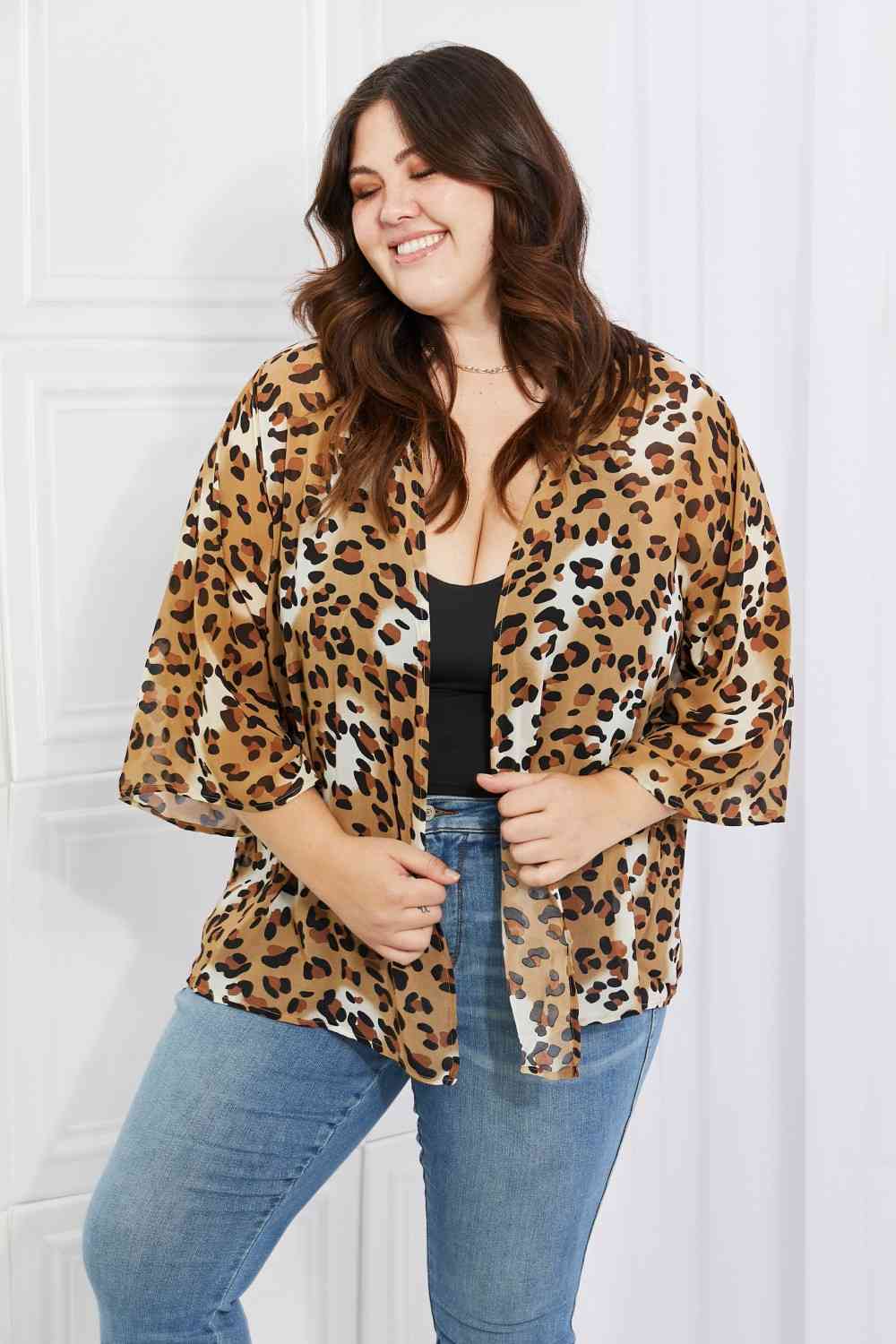 Animal Instinct Leopard Kimono