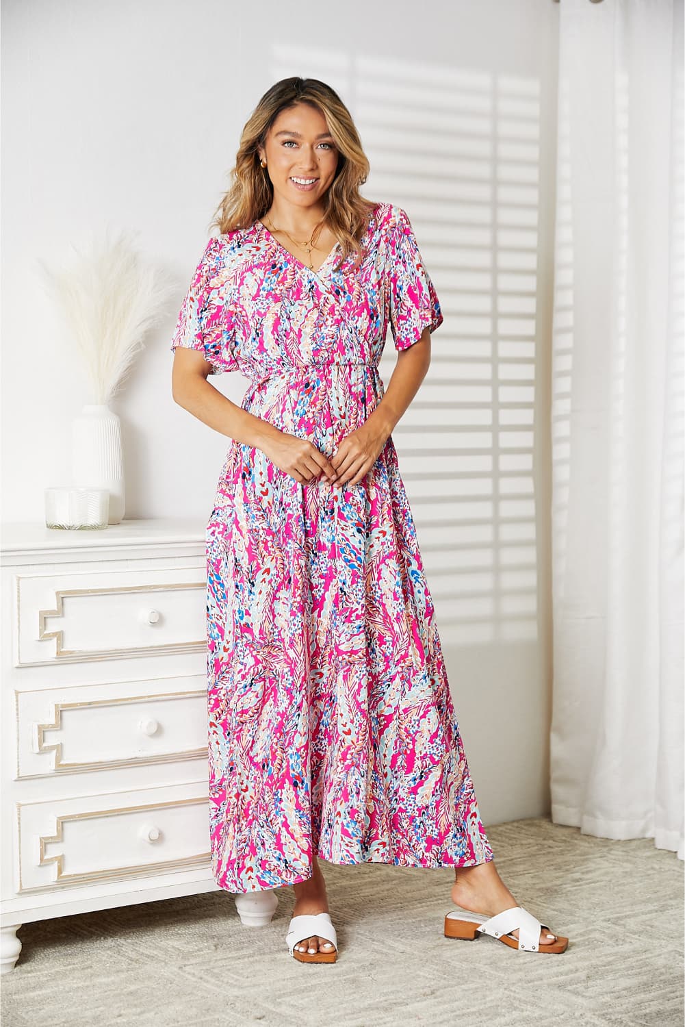 Lillie V-Neck Maxi Dress