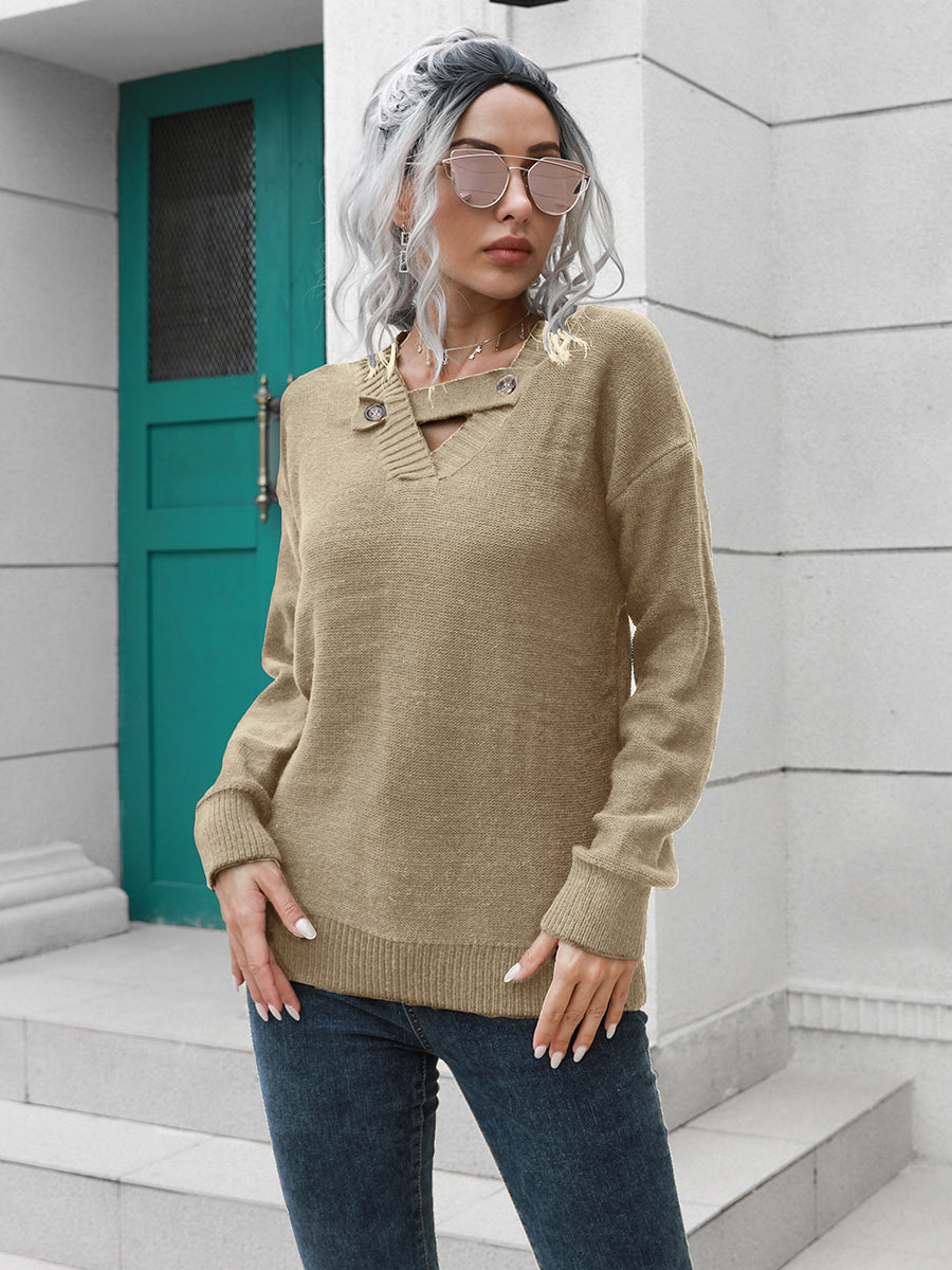 Maria Button Detail Sweater