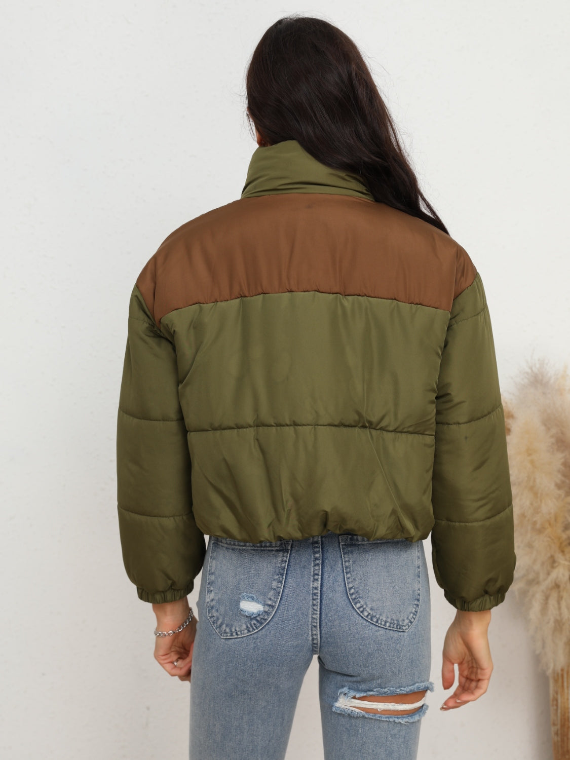 Fall Forever Two-Tone Puffer Jacket