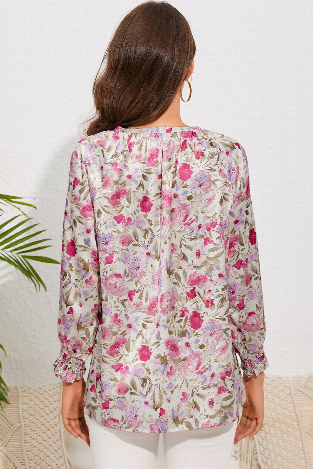 Room To Grow Floral V-Neck Blouse