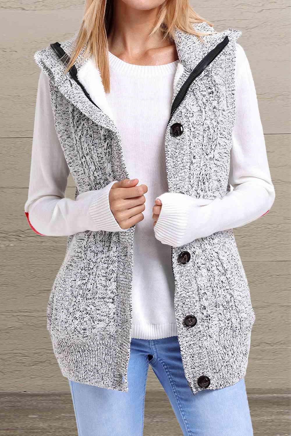 Cozy Up Hooded Sweater Vest