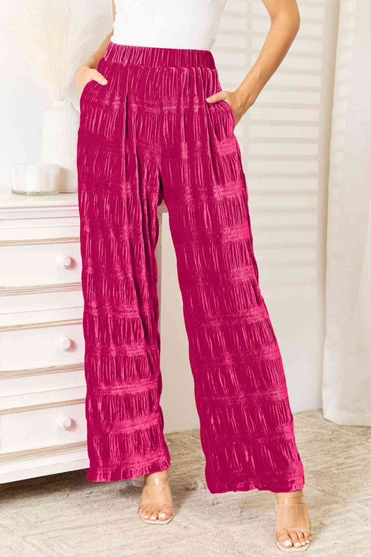 Presley High Waist Velvet Pants