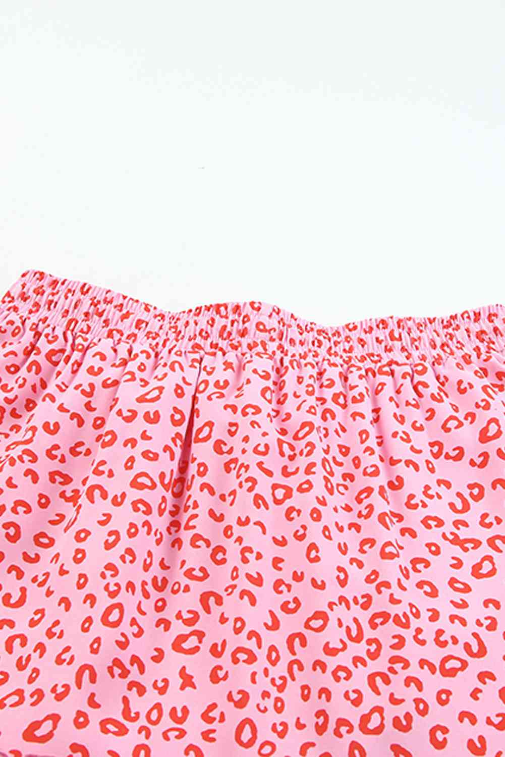 Rylee Leopard Drawstring Frill Trim Skirt