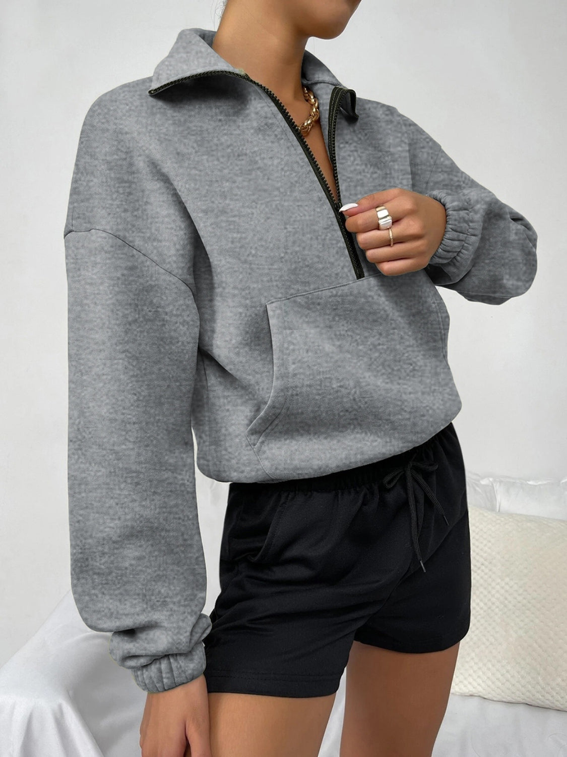Indulge Me Half-Zip Sweatshirt