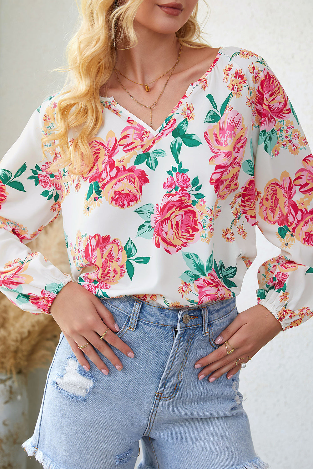 Grow With Me Floral Blouse