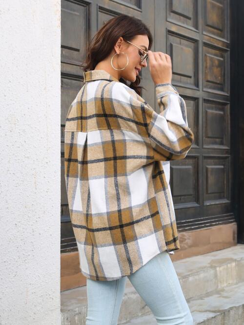 Adeline Plaid Button Up Long Sleeve Shirt