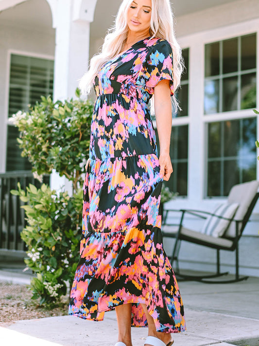 Splash Of Color Maxi Dress