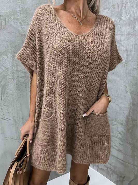 Mia Short Sleeve Sweater Dress