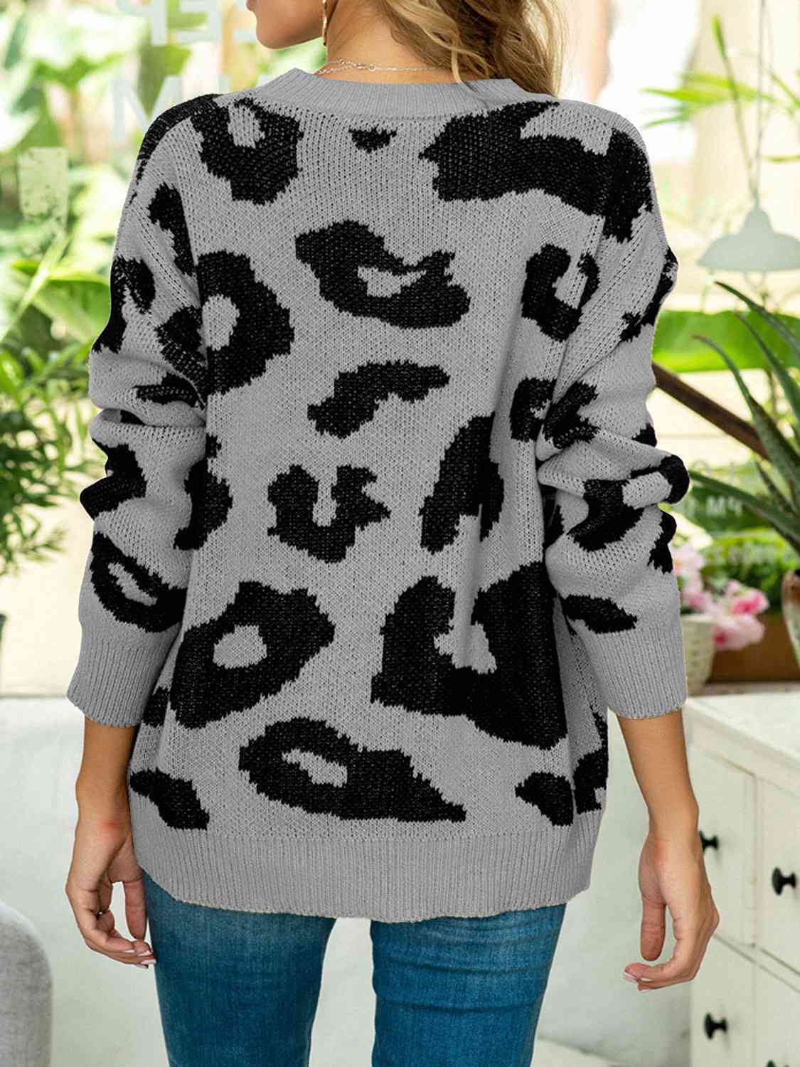 Savannah Leopard Pullover Sweater