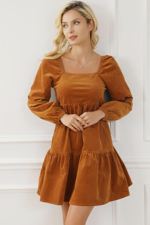 Bailey Tiered Long Sleeve Dress
