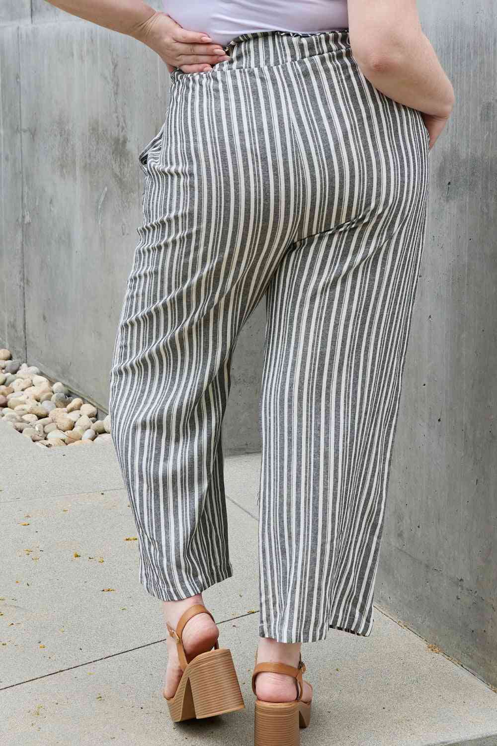 Follow Your Path Striped Culotte Pants