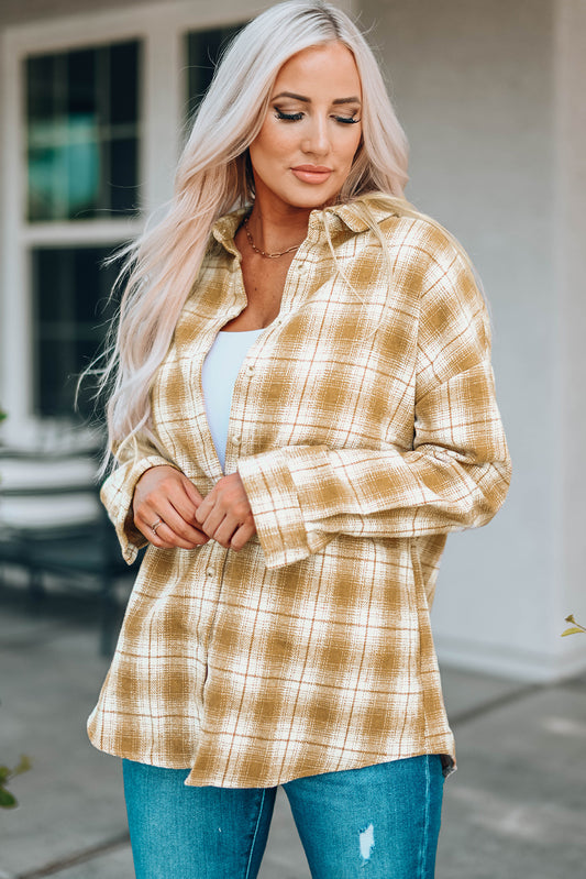 Harvest Pastel Plaid Shacket