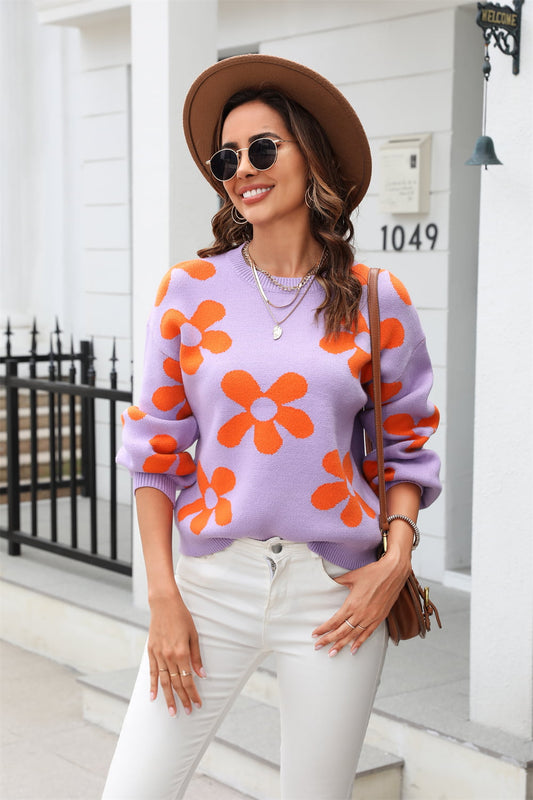 Make My Day Floral Sweater