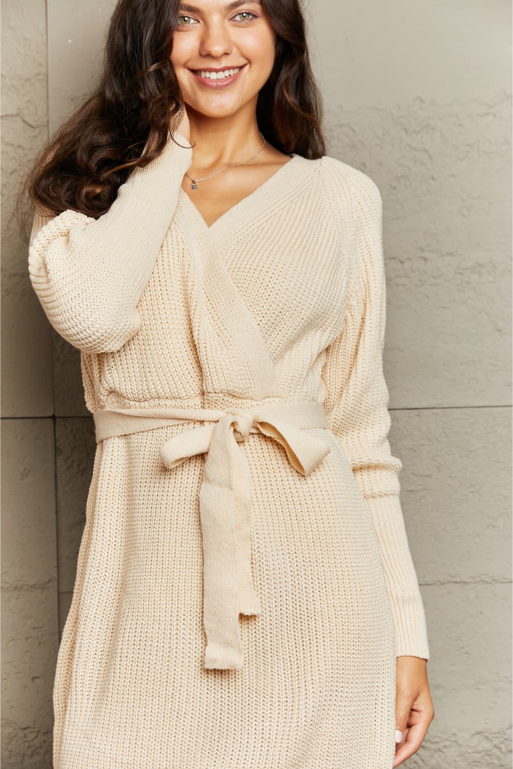 Casual Weekend Mini Sweater Dress