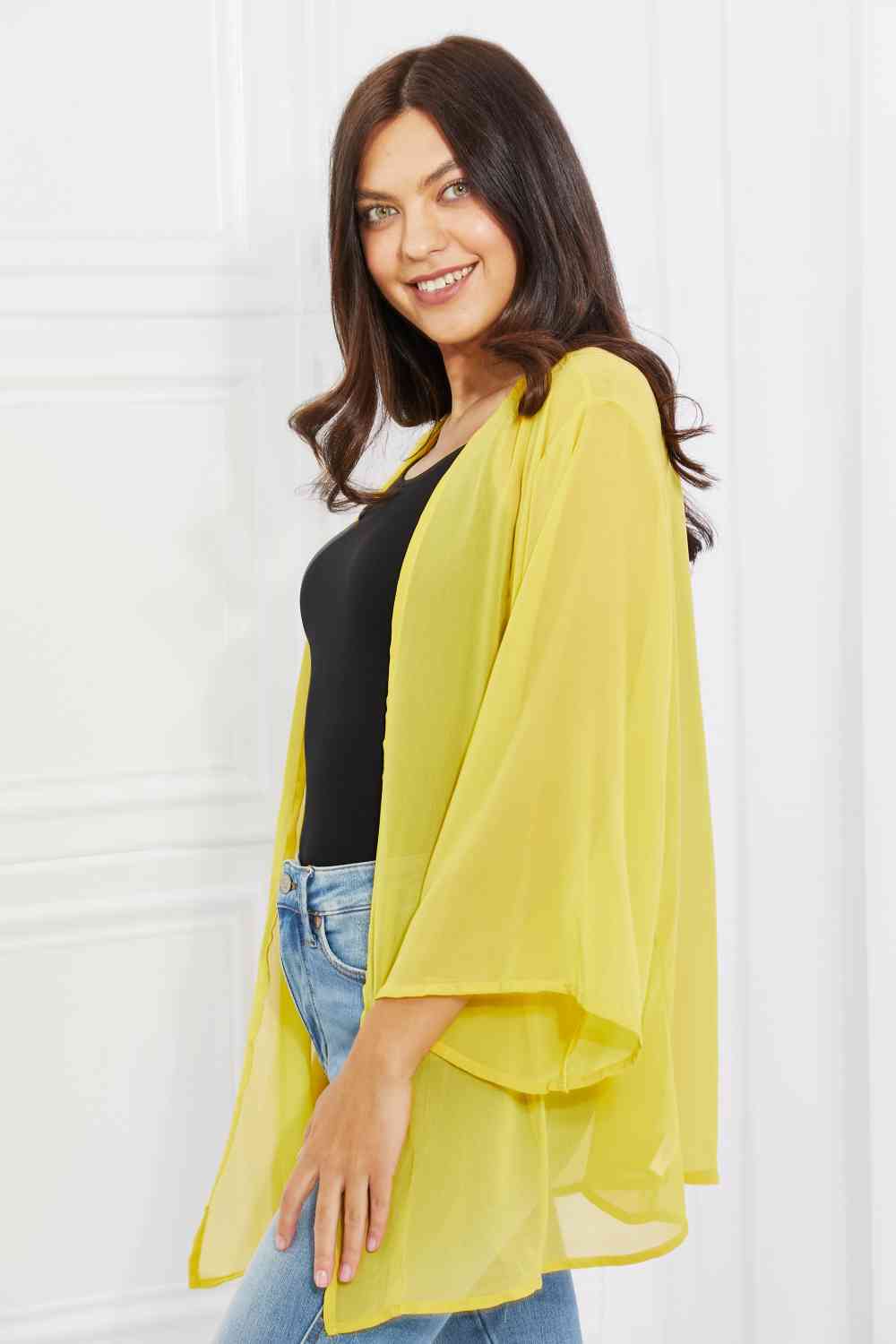 Just Listen Chiffon Kimono