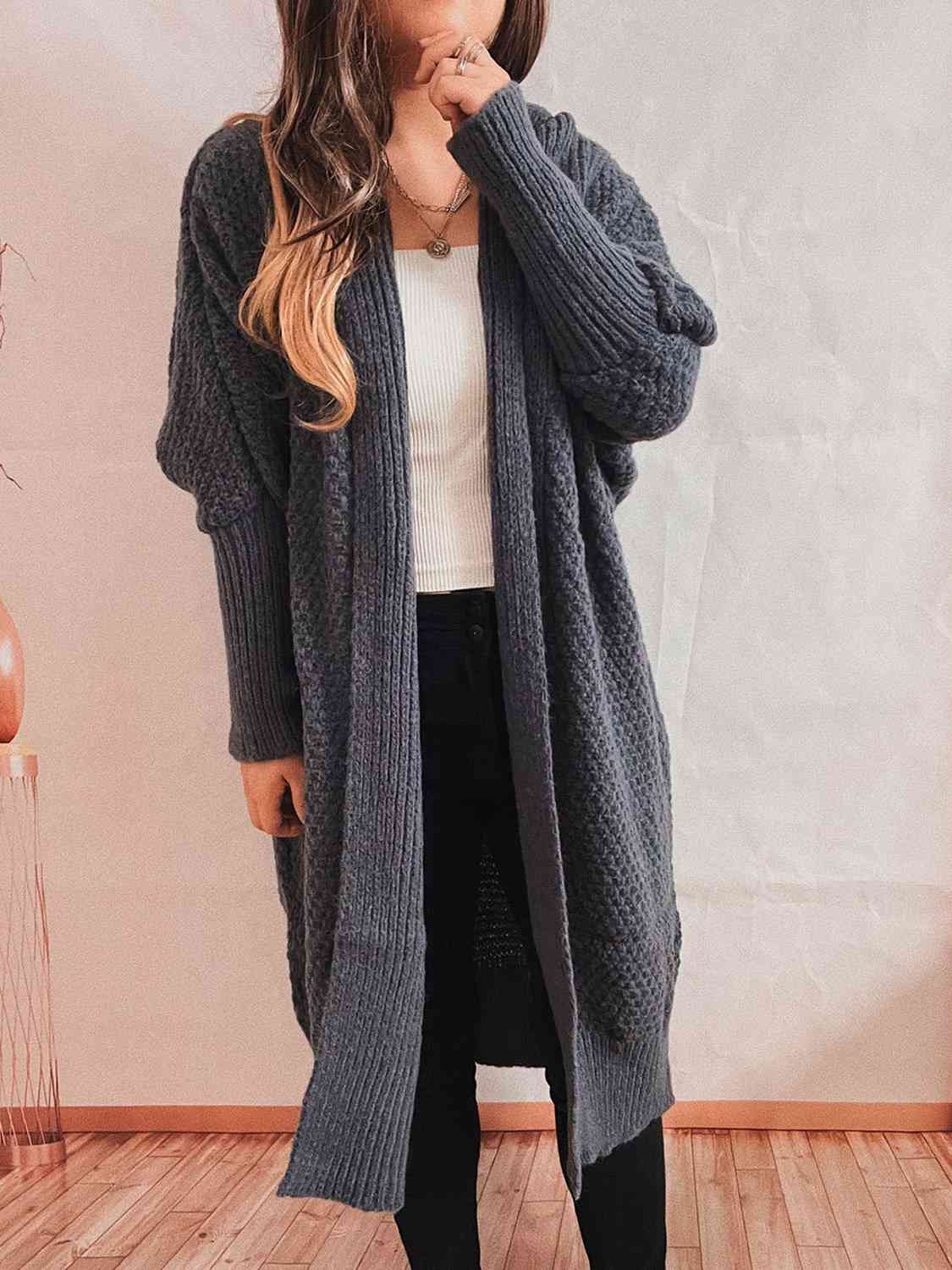 Adele Open Front Longline Cardigan