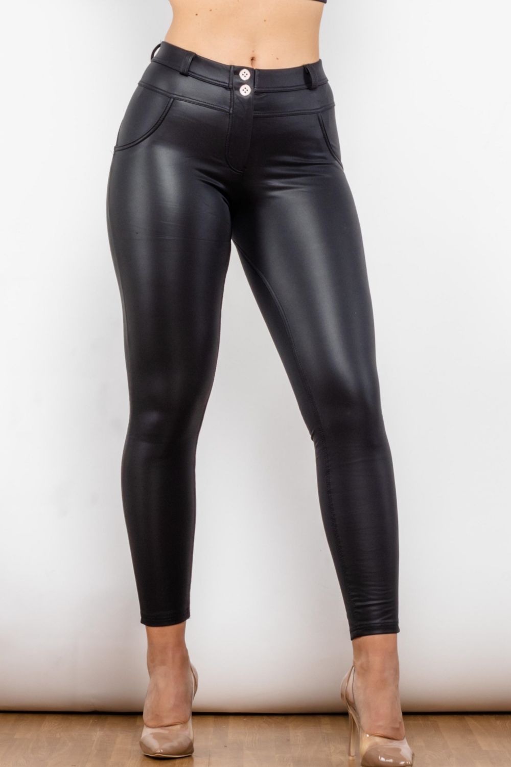 Call Me Out PU Leather Leggings