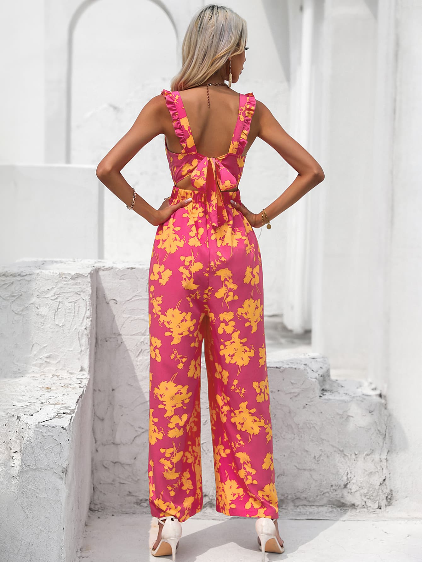 Happy With You Floral Jumpsuit