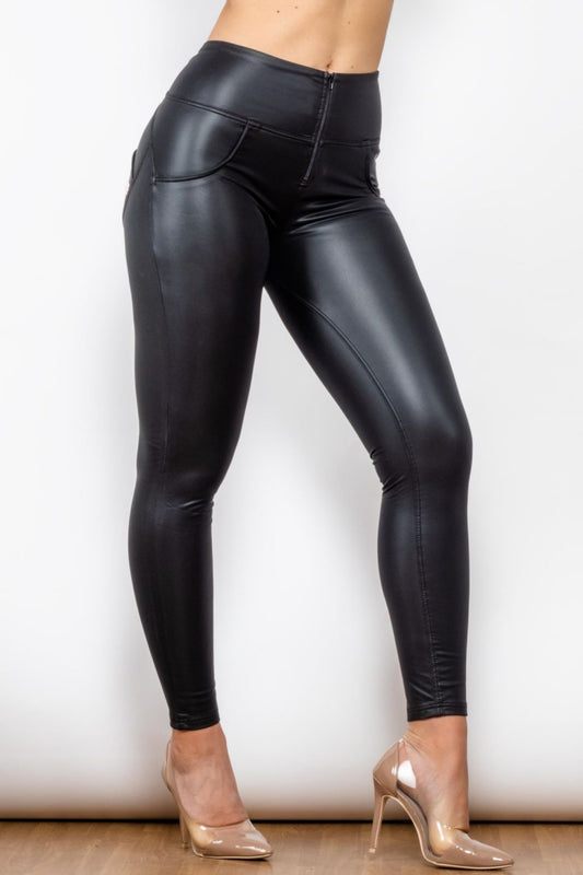 Listen To Me PU Leather Leggings