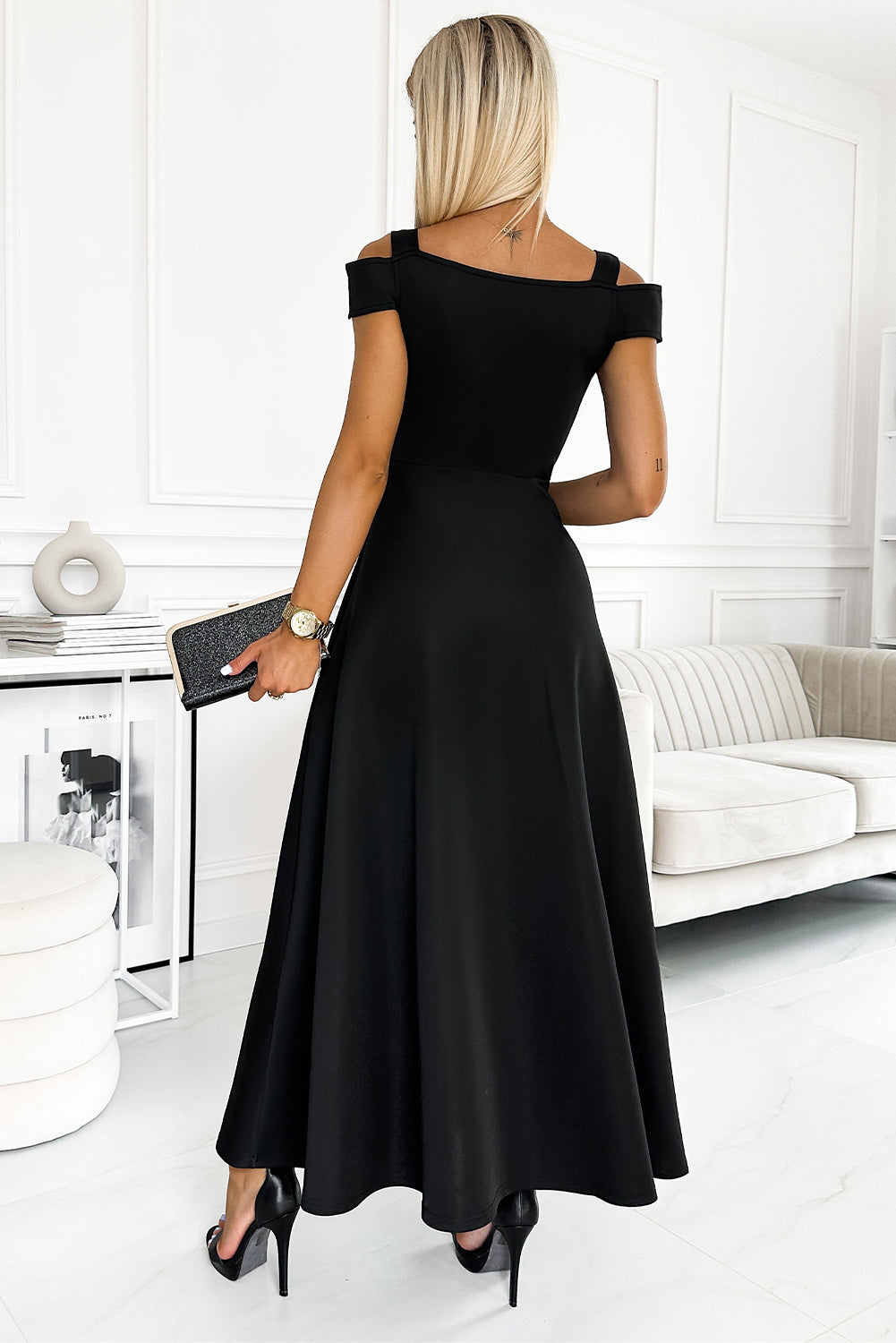 In Style Cold-Shoulder Maxi Dress
