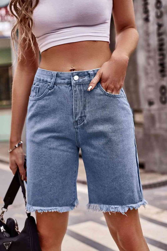 Melissa Raw Hem Denim Shorts