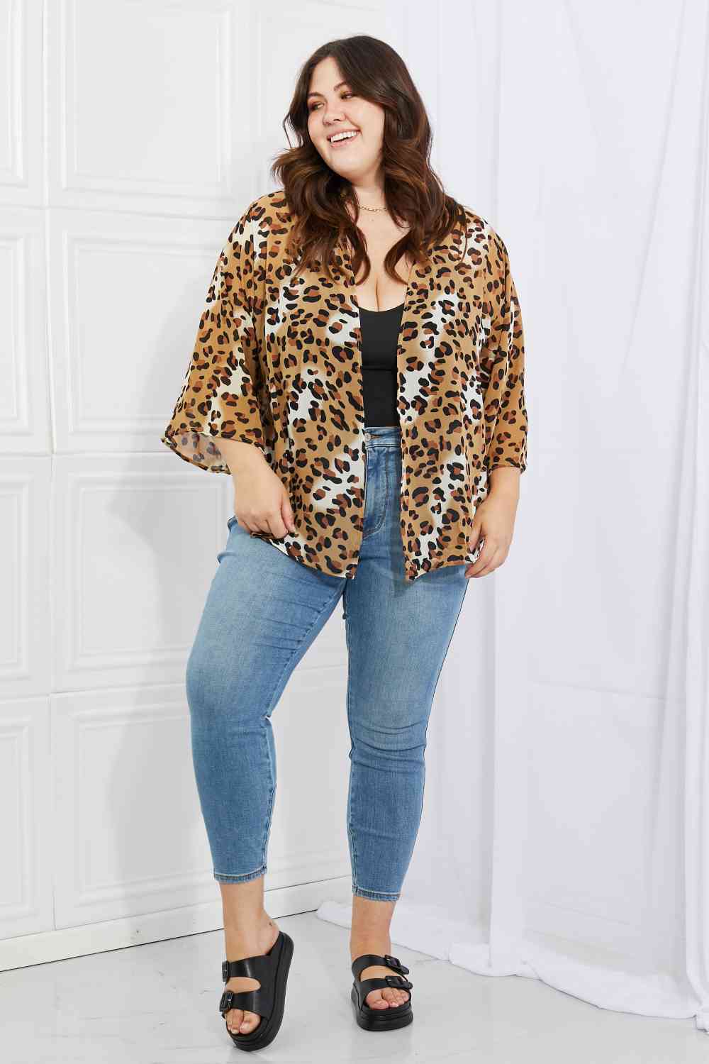 Animal Instinct Leopard Kimono