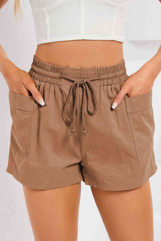 Legacy Drawstring Smocked Waist Shorts