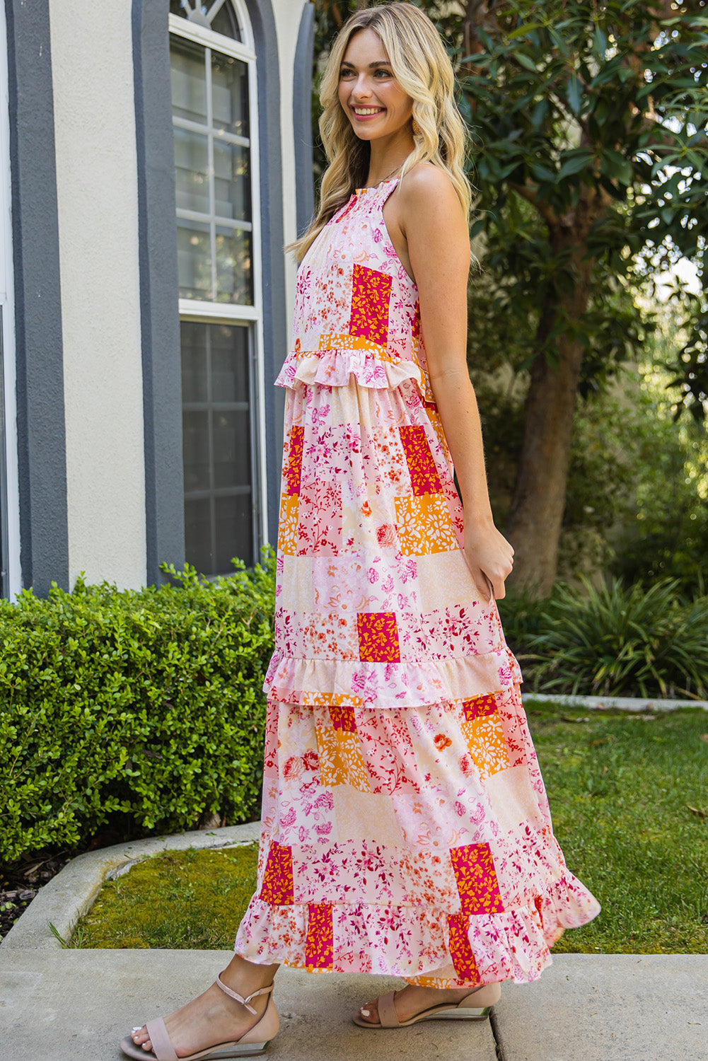 Color Me Cute Ruffled Maxi Dress