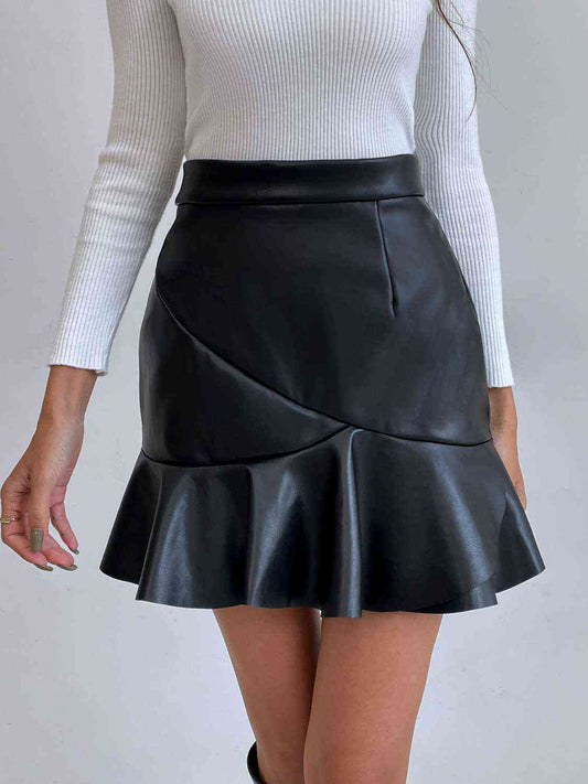 Brielle Ruffled Mini Skirt