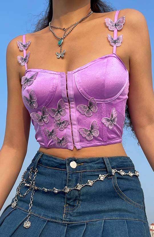 Fly With Me Pink Corset