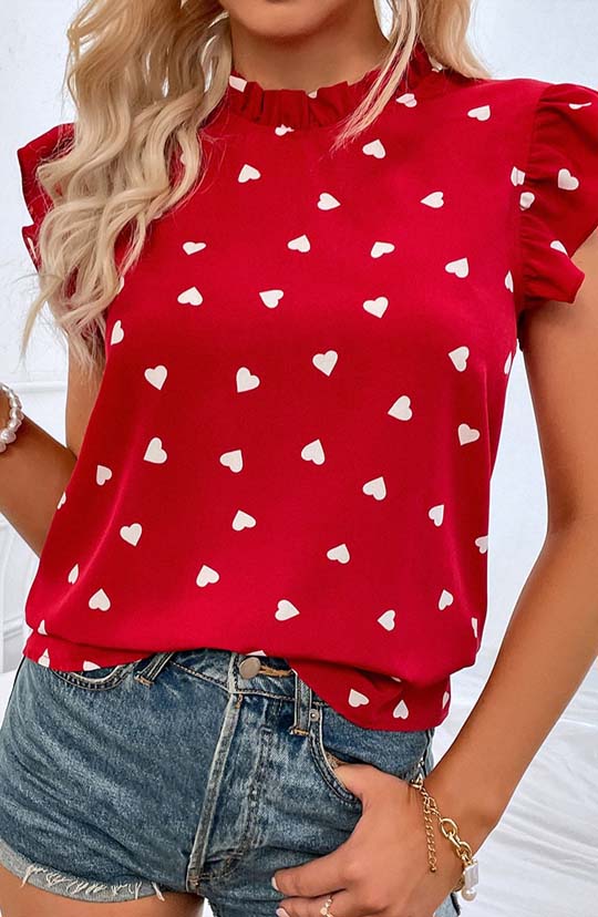 Love Me Forever Pink Chiffon Blouse